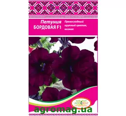 Насіння квітів Петунія Бордова F1- 10шт. (Агромаг)
