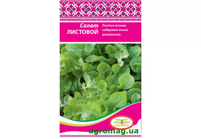 Фото 2 - Насіння Салат Листовий 1,5 г (Агромаг)