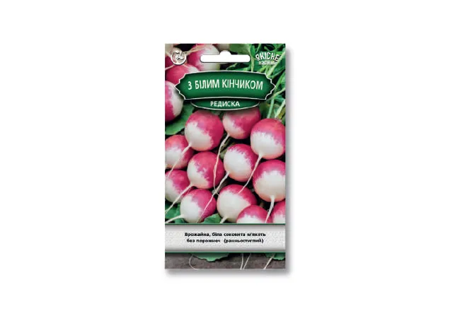 Фото 2 - Редиска Червона з білим кінчиком 3 г (Агромаг)