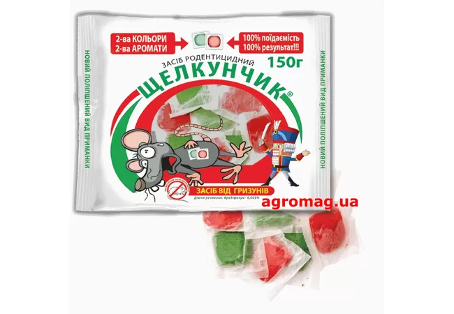 Фото 2 - Щелкунчик тісто від гризунів (фільтр пакет) 150 г