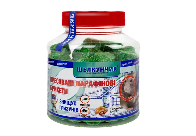 Фото 2 - Щелкунчик брикети від гризунів арахіс (зелений) 320 г