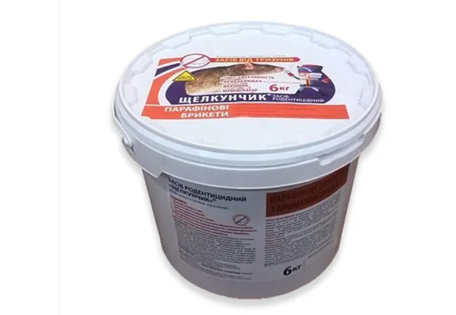 Фото 3 - Щелкунчик від гризунів парафінові брикети 6 кг