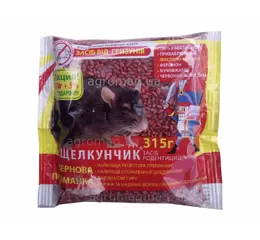 Щелкунчик зерно від гризунів 315 г (червоний)