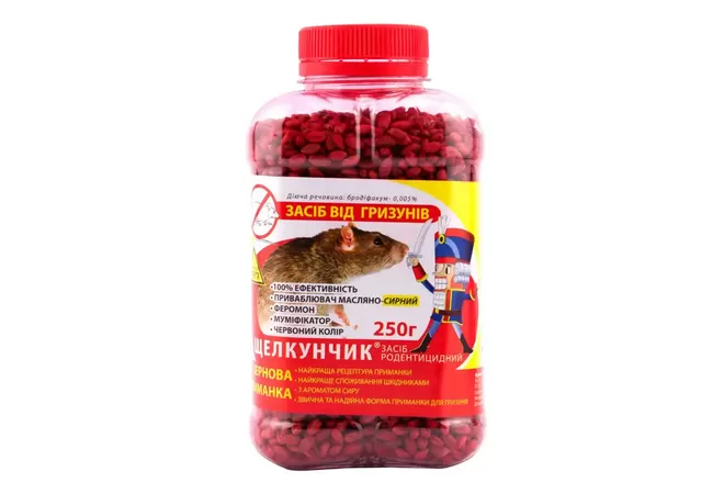 Фото 2 - Щелкунчик зерно в ПЕТ пляшці (червоний) 250 г