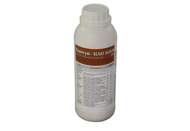 Фото 2 - Добриво Квантум ХЕЛАТ ЗАЛІЗА 1л (Fe – 6,5%)