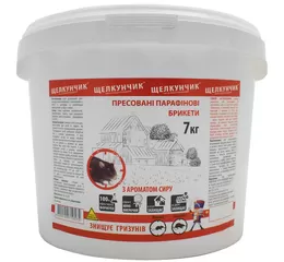 Щелкунчик від мишей та пацюків Брикети-таблетки червоні 7кг