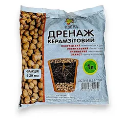 Дренаж керамзитовий 1л (Квітка Трейд)