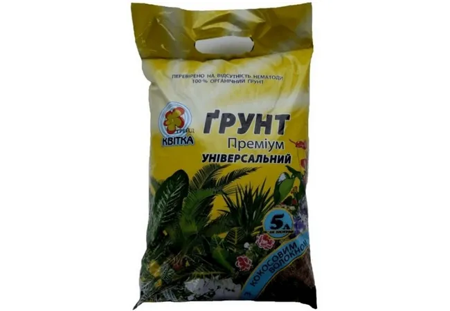 Фото 2 - Ґрунт Універсальний з кокосом 5л (Квітка Трейд)
