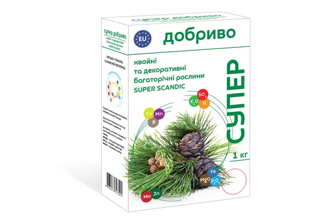 Фото 2 - Супер Добриво для хвойних та декоративних SUPER SCANDIC 1кг