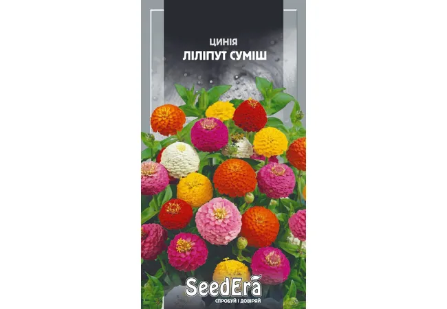 Фото 2 - Цинія Ліліпут Суміш 0.5г (Seed Era)