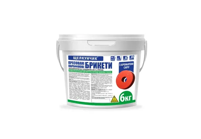 Фото 2 - ЩЕЛКУНЧИК БРИКЕТ-Бублик отрута від мишей та пацюків, червоний 6кг