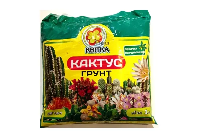 Фото 2 - Ґрунт для Кактусів 1л (Квітка трейд)