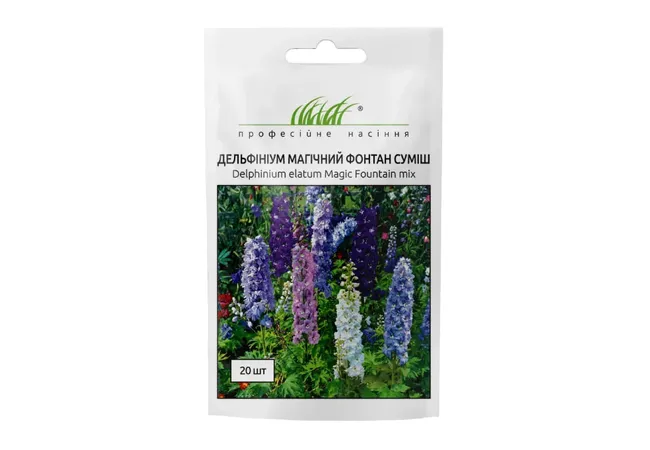 Фото 2 - Дельфініум махровий Магічний фонтан (20 шт.)