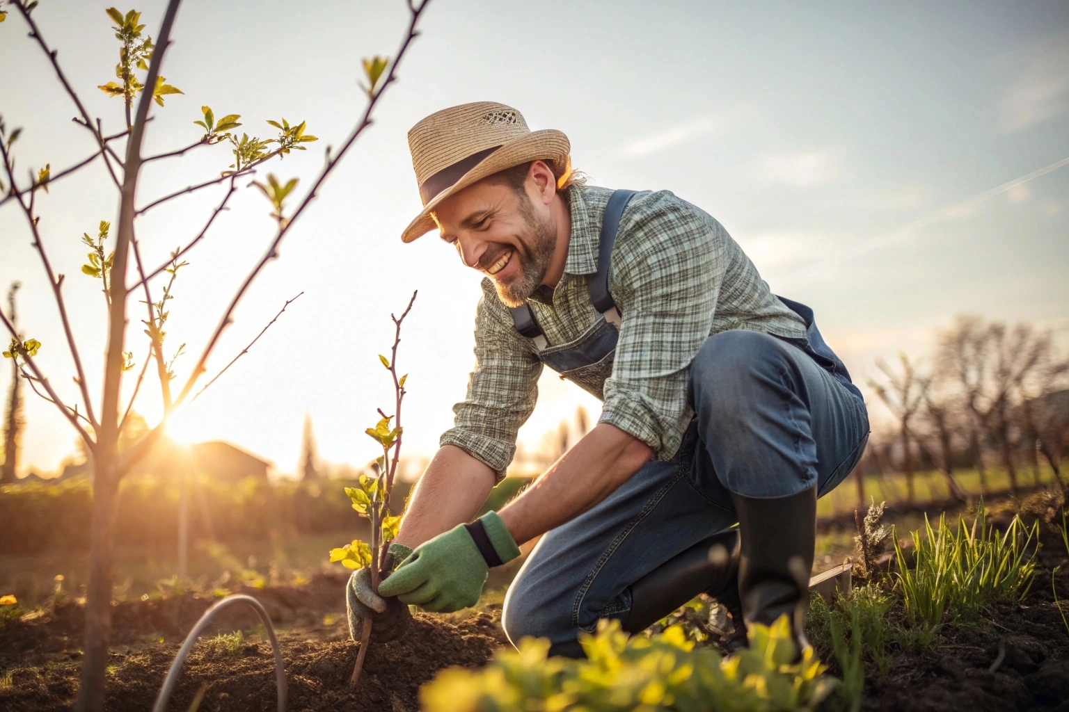 догляд за садом навесні